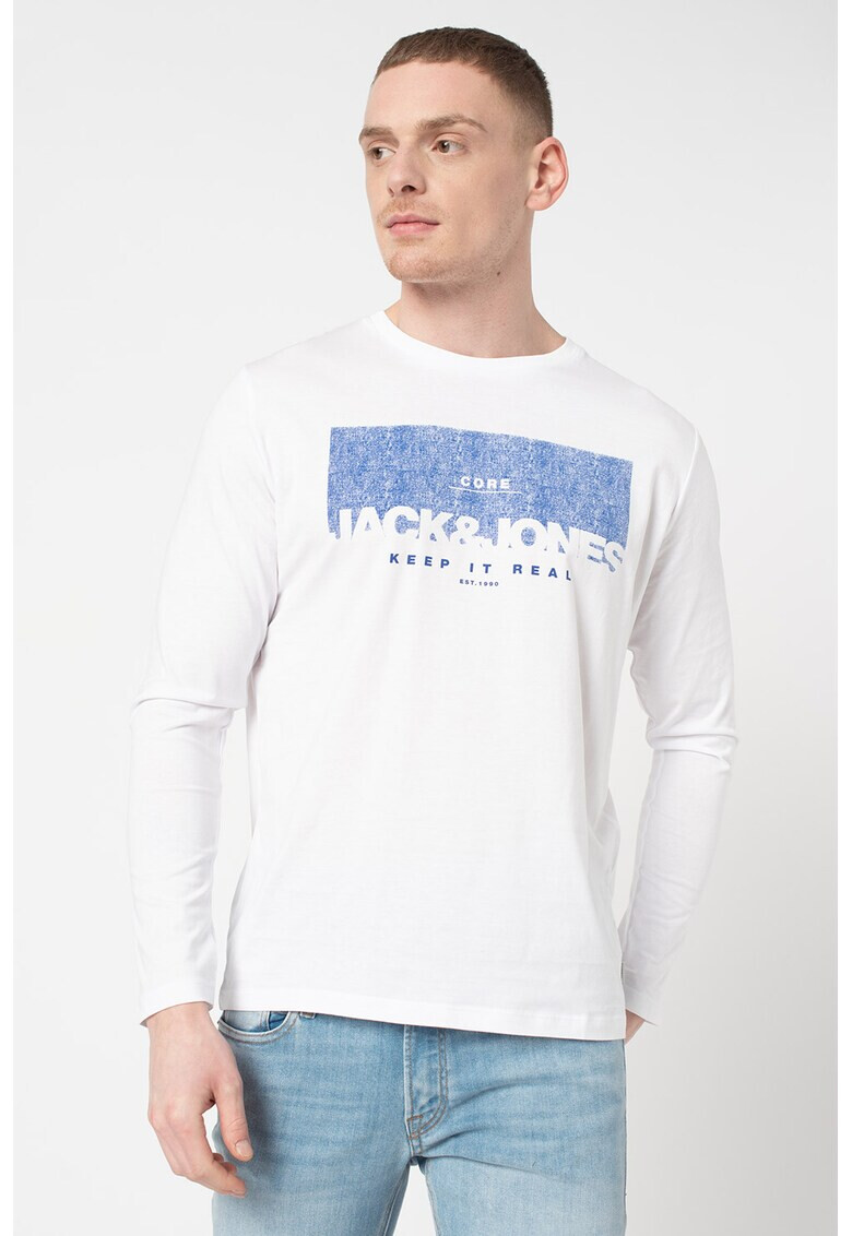 Jack&Jones Блуза от деним с овално деколте - Pepit.bg