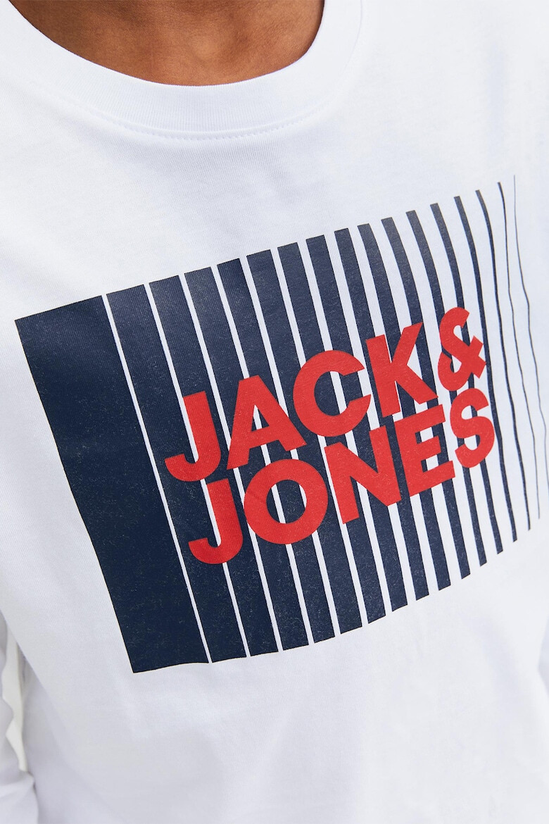 Jack & Jones Блуза от органичен памук с лого - Pepit.bg