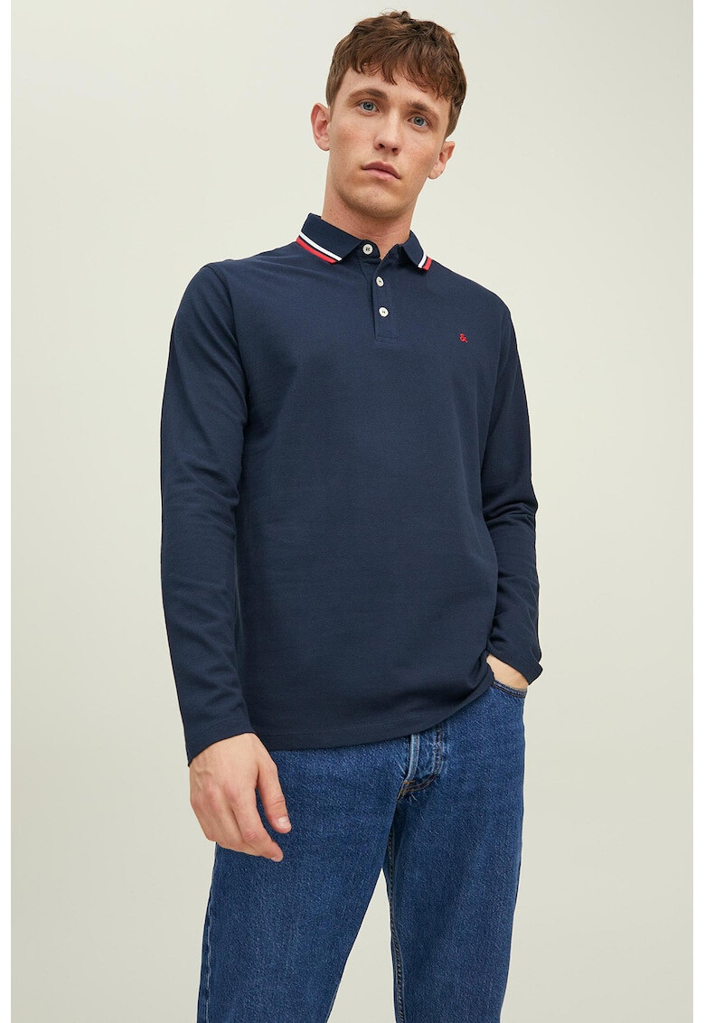 Jack & Jones Блуза с контрастна яка - Pepit.bg