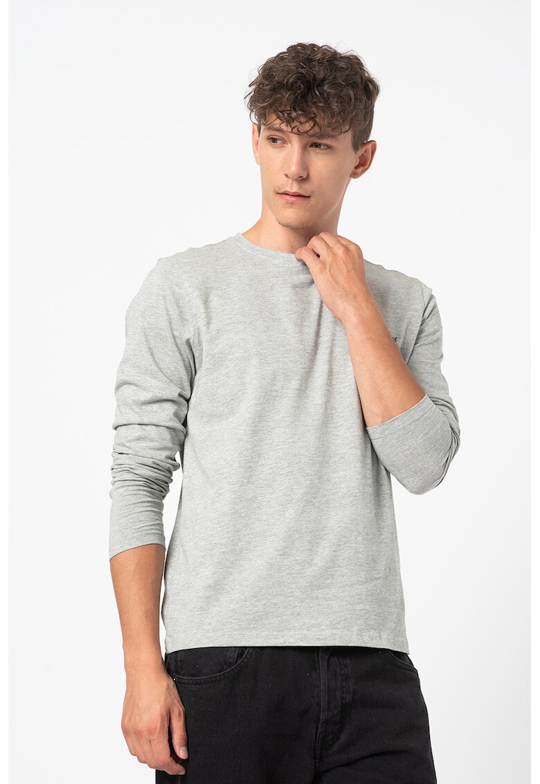 Jack&Jones Блуза с овално деколте и лого - Pepit.bg