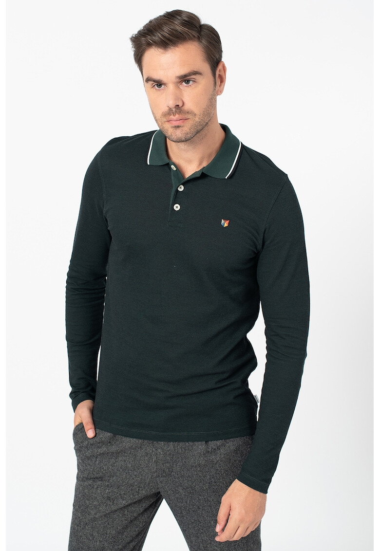 Jack&Jones Блуза с яка и контрасти - Pepit.bg