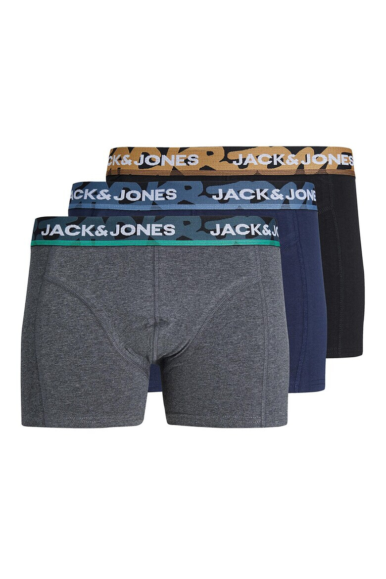 Jack & Jones Боксери с шарки на талията - 3 чифта - Pepit.bg