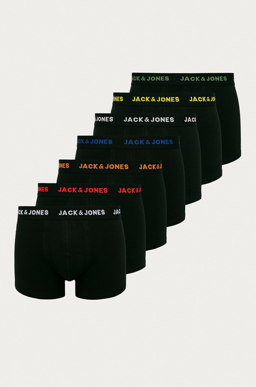 Jack  Jones Боксерки - 7 чифта - Бял/Черен - Pepit.bg