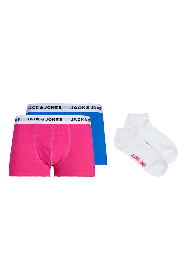 Jack & Jones Боксерки и чорапи до глезена 4 чифта - Pepit.bg