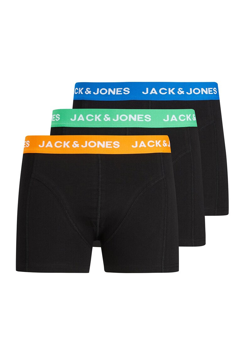 Jack & Jones Боксерки с контрастно лого - 3 чифта - Pepit.bg
