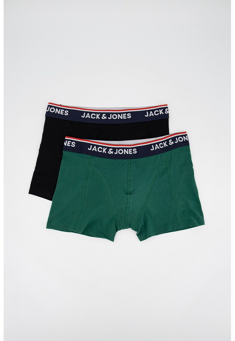 Jack&Jones Боксерки с лиосел и лого 2 чифта - Pepit.bg