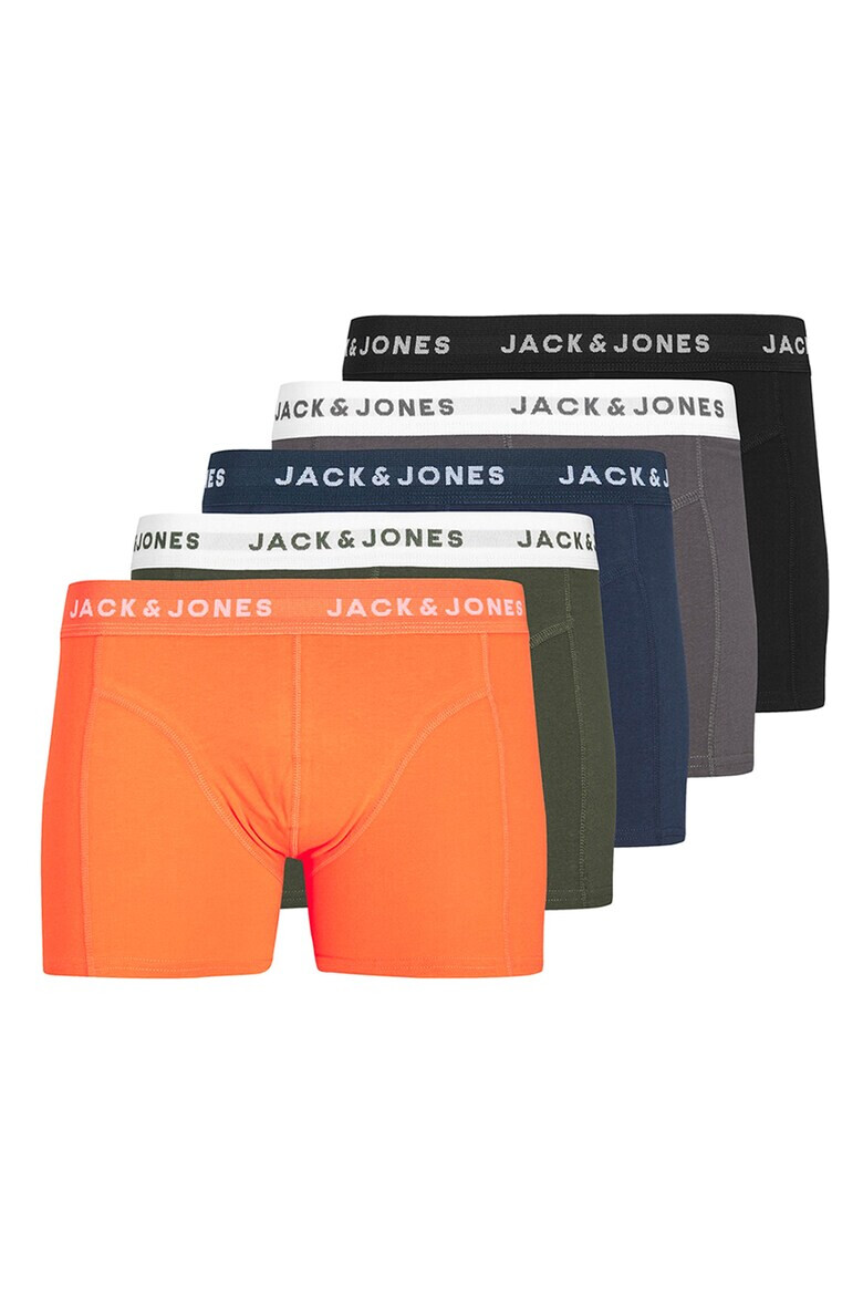 Jack & Jones Боксерки с лого - 5 чифта - Pepit.bg