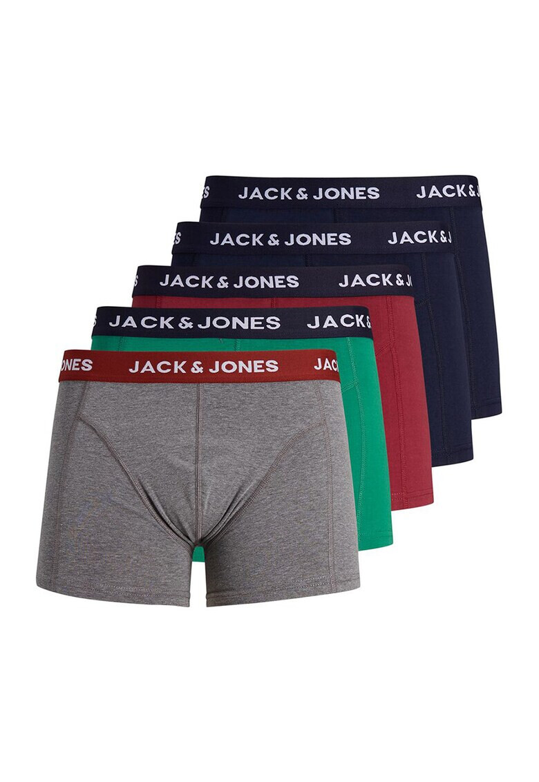 Jack & Jones Боксерки с лого - 5 чифта - Pepit.bg