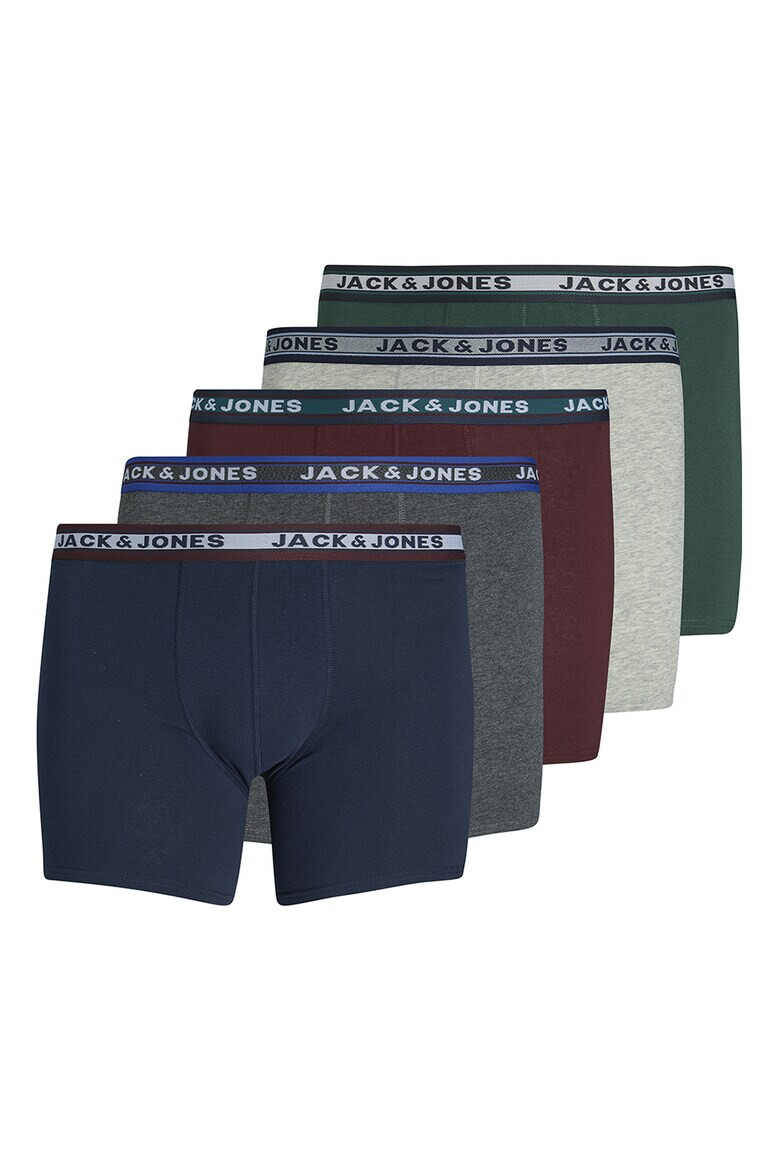 Jack  Jones Боксерки с лого - 5 чифта - Pepit.bg