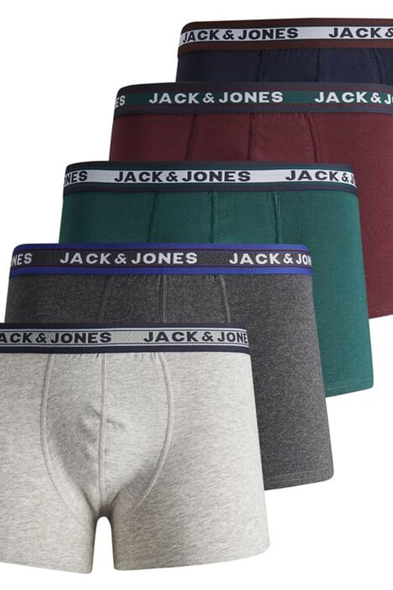 Jack  Jones Боксерки с лого - 5 чифта - Pepit.bg