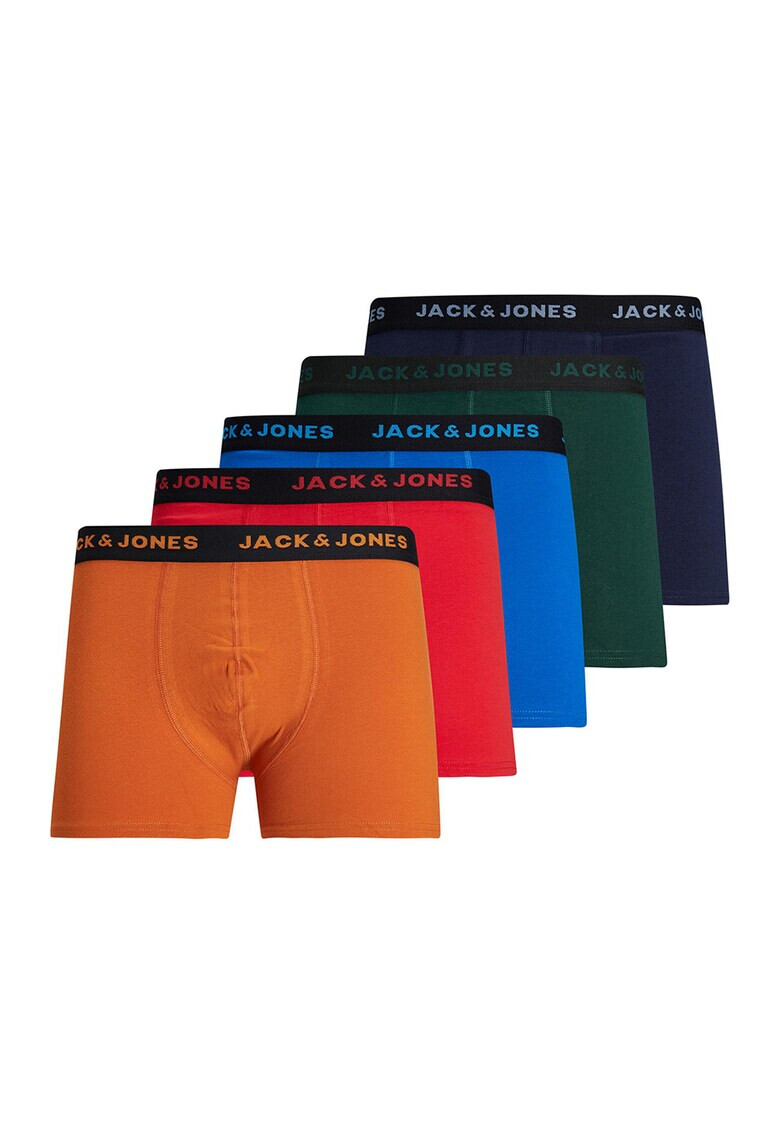 Jack & Jones Боксерки с лого 5 чифта - Pepit.bg