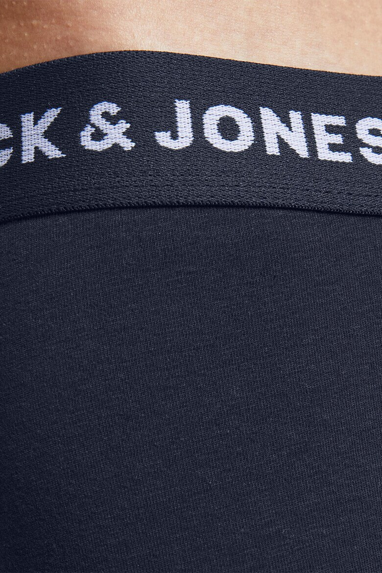 Jack  Jones Боксерки с лого на талията - 10 чифта - Тъмносин - Pepit.bg
