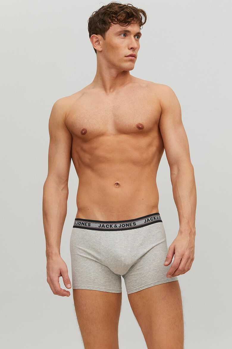 Jack & Jones Боксерки с лого на талията - 10 чифта - Pepit.bg