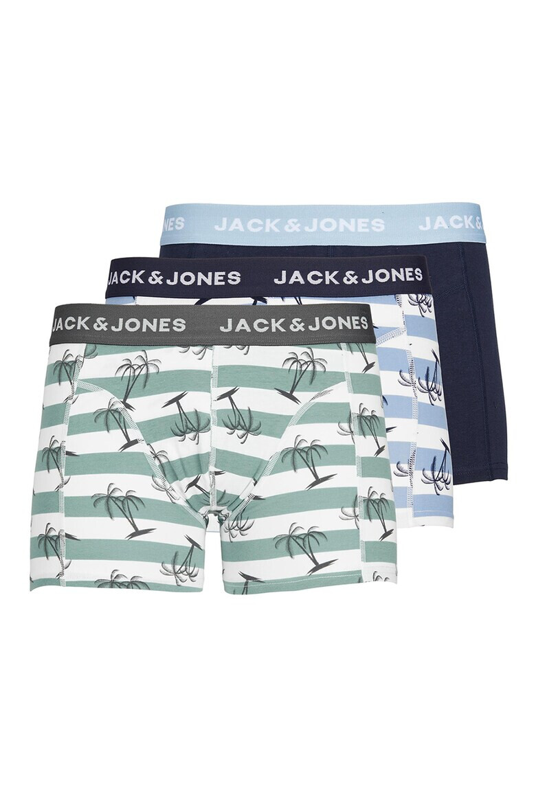 Jack & Jones Боксерки с лого на талията - 3 чифта - Pepit.bg