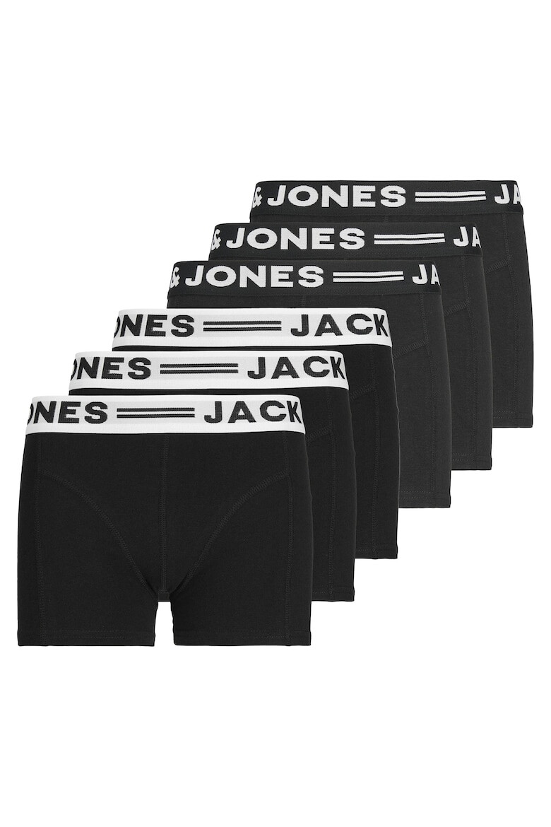 Jack & Jones Боксерки с лого на талията Sense - 6 чифта - Pepit.bg