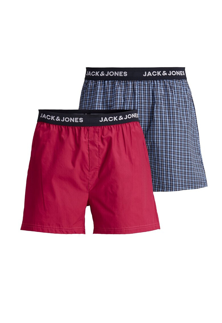 Jack&Jones Боксерки с лого на талията - 2 чифта - Pepit.bg