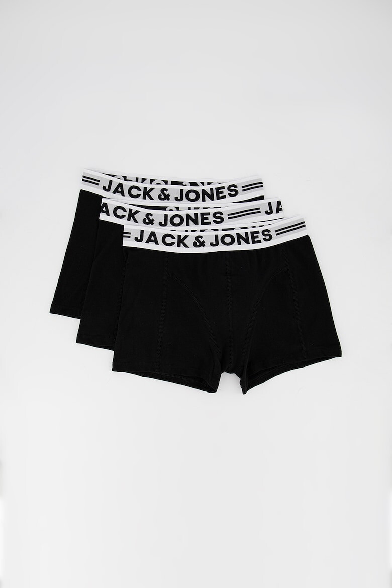 Jack  Jones Боксерки с лого Sense - 3 чифта - Pepit.bg