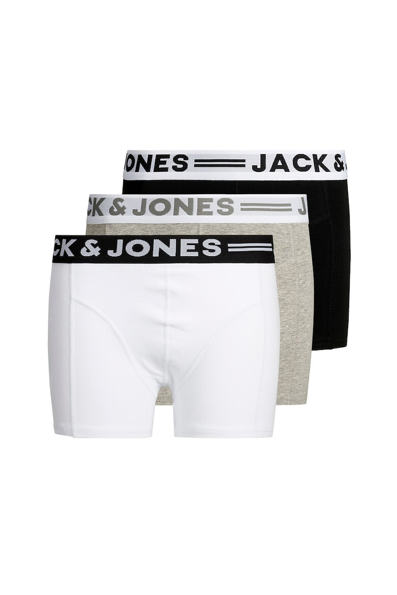 Jack  Jones Боксерки с лого Sense - 3 чифта - Pepit.bg