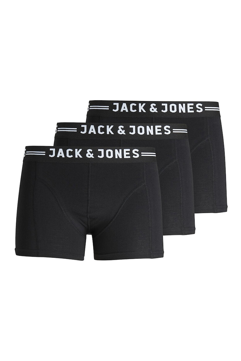 Jack  Jones Боксерки с лого Sense - 3 чифта - Pepit.bg