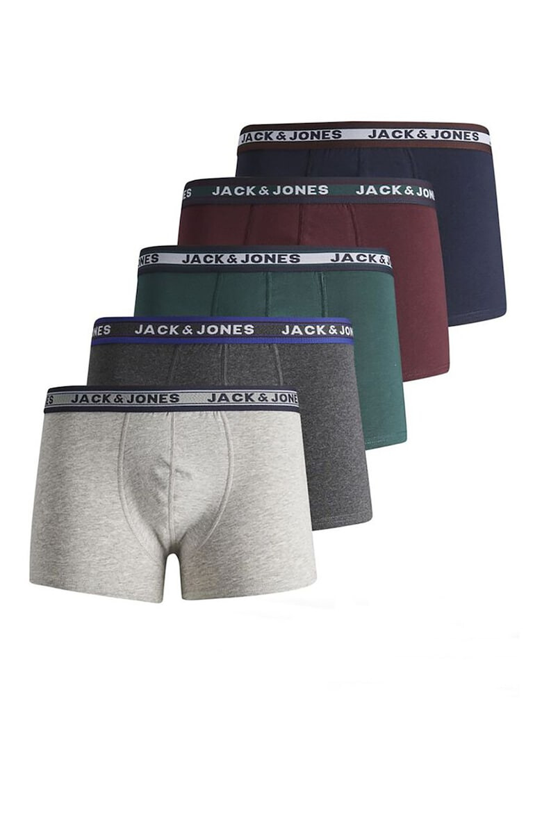 Jack  Jones Боксерки с памук - 5 чифта - Pepit.bg