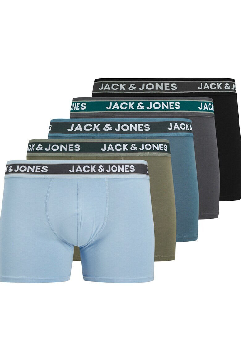 Jack  Jones Боксерки с памук - 5 чифта - Pepit.bg