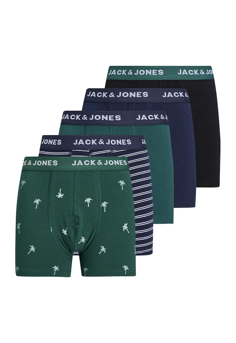 Jack & Jones Боксерки с памук - 5 чифта - Pepit.bg