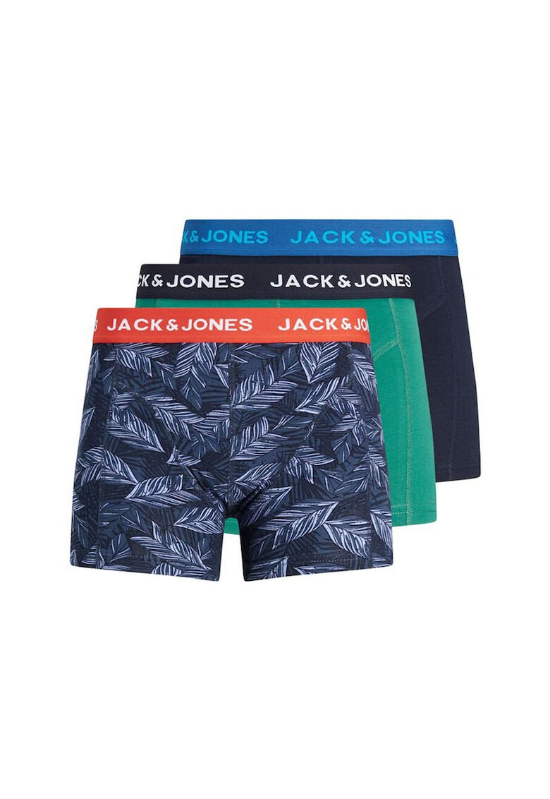 Jack & Jones Боксерки с разнороден десен 3 чифта - Pepit.bg