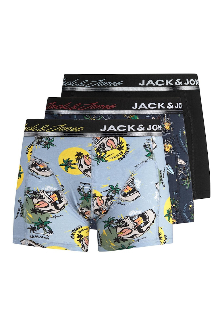 Jack & Jones Боксерки с шарка - 3 чифта - Pepit.bg