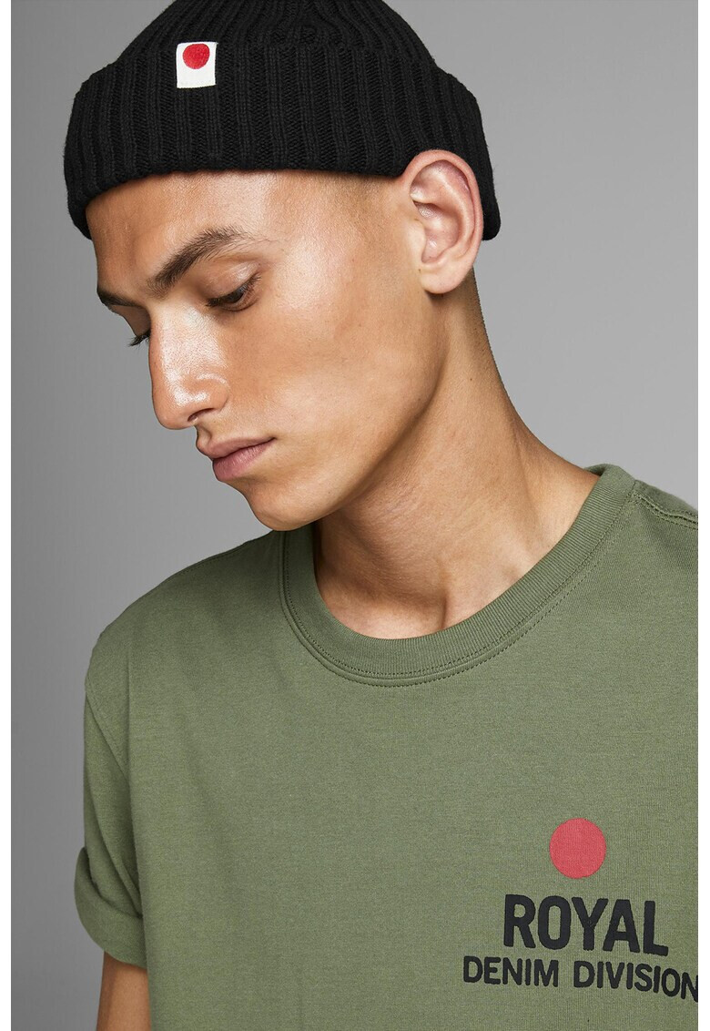 Jack & Jones Червена шапка с навит маншет - Pepit.bg