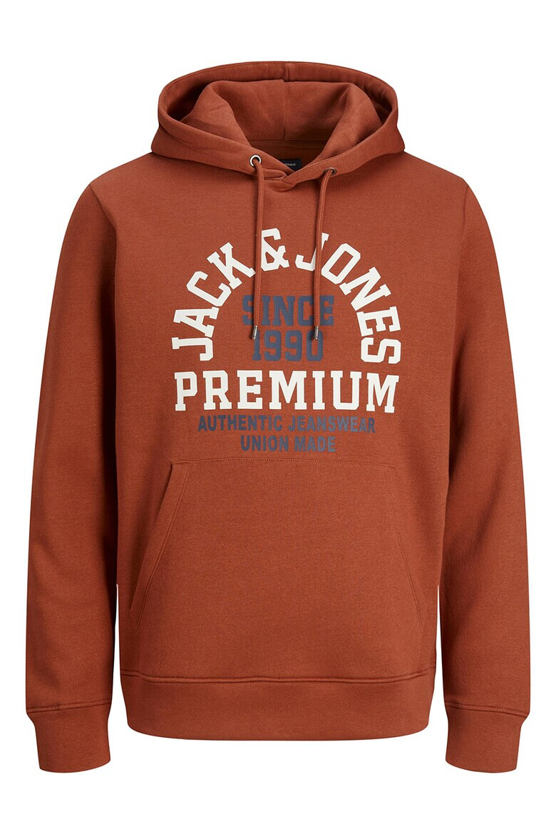 Jack & Jones Дъгло худи на лога с джоб кенгуру - Pepit.bg