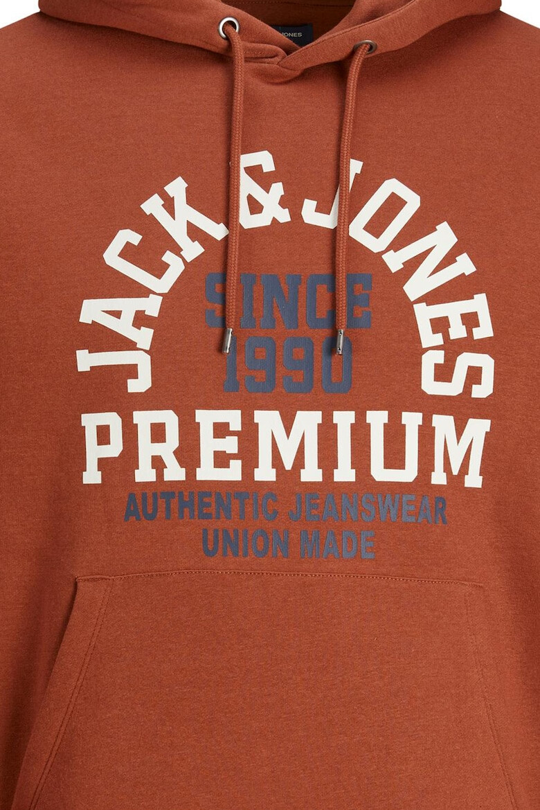 Jack & Jones Дъгло худи на лога с джоб кенгуру - Pepit.bg