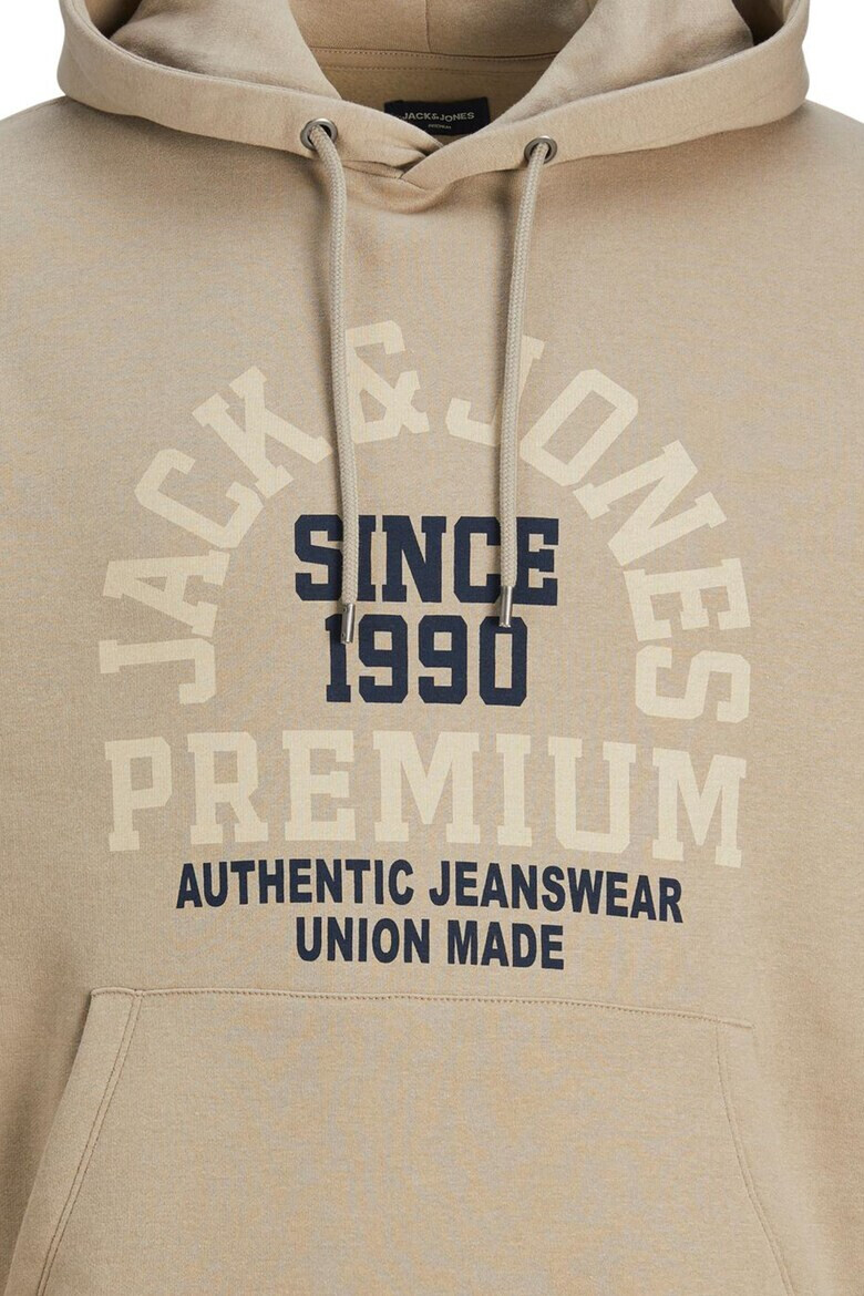 Jack & Jones Дъгло худи на лога с джоб кенгуру - Pepit.bg