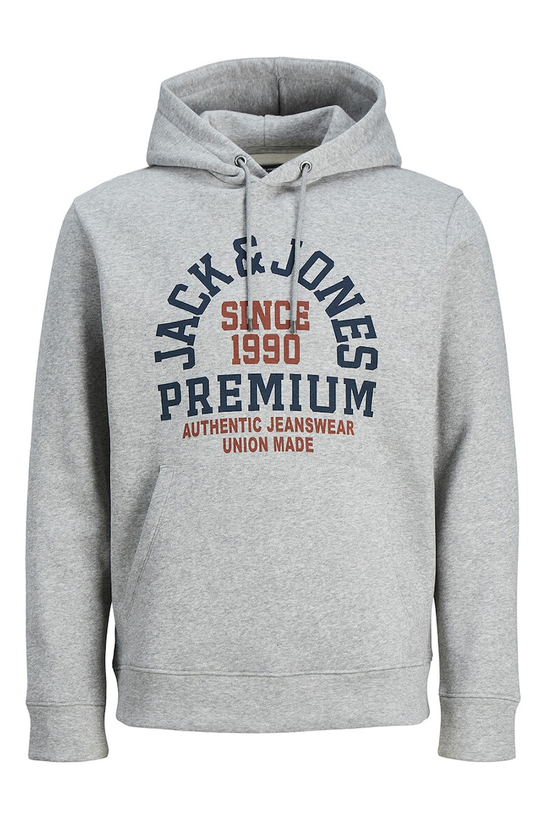 Jack & Jones Дъгло худи на лога с джоб кенгуру - Pepit.bg