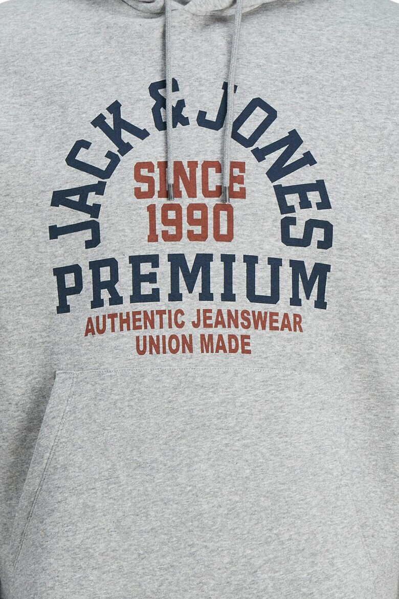 Jack & Jones Дъгло худи на лога с джоб кенгуру - Pepit.bg