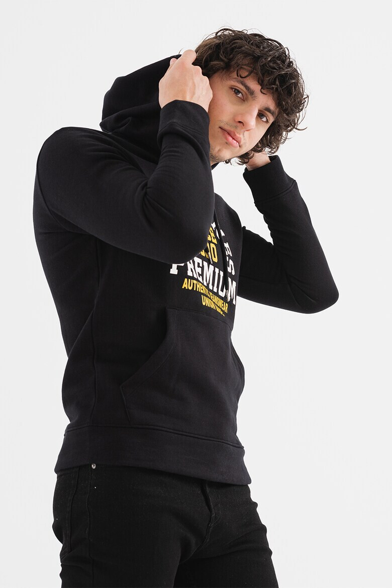 Jack & Jones Дъгло худи на лога с джоб кенгуру - Pepit.bg