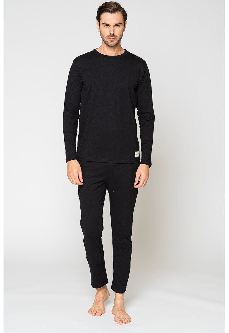Jack & Jones Дълга пижама Basic с еластично лого - Pepit.bg