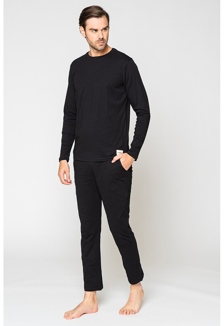 Jack & Jones Дълга пижама Basic с еластично лого - Pepit.bg
