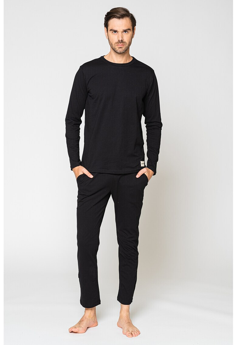Jack & Jones Дълга пижама Basic с еластично лого - Pepit.bg