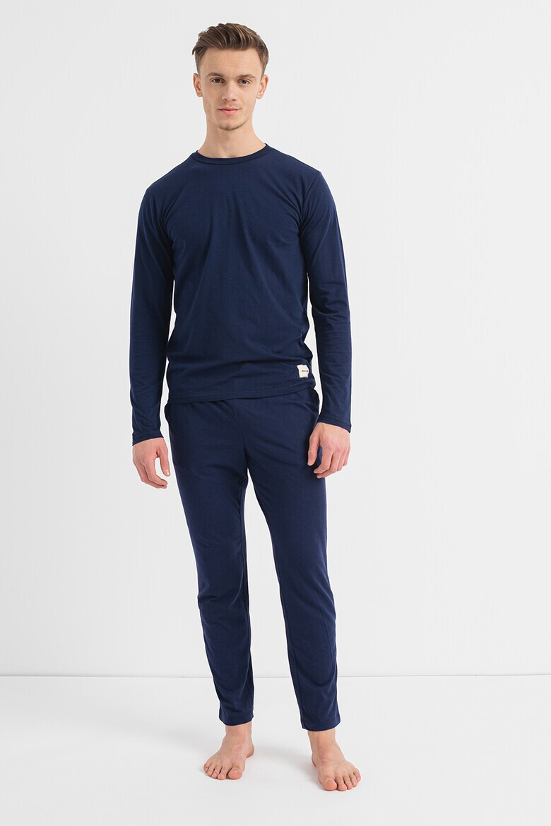Jack & Jones Дълга пижама Basic с еластично лого - Pepit.bg