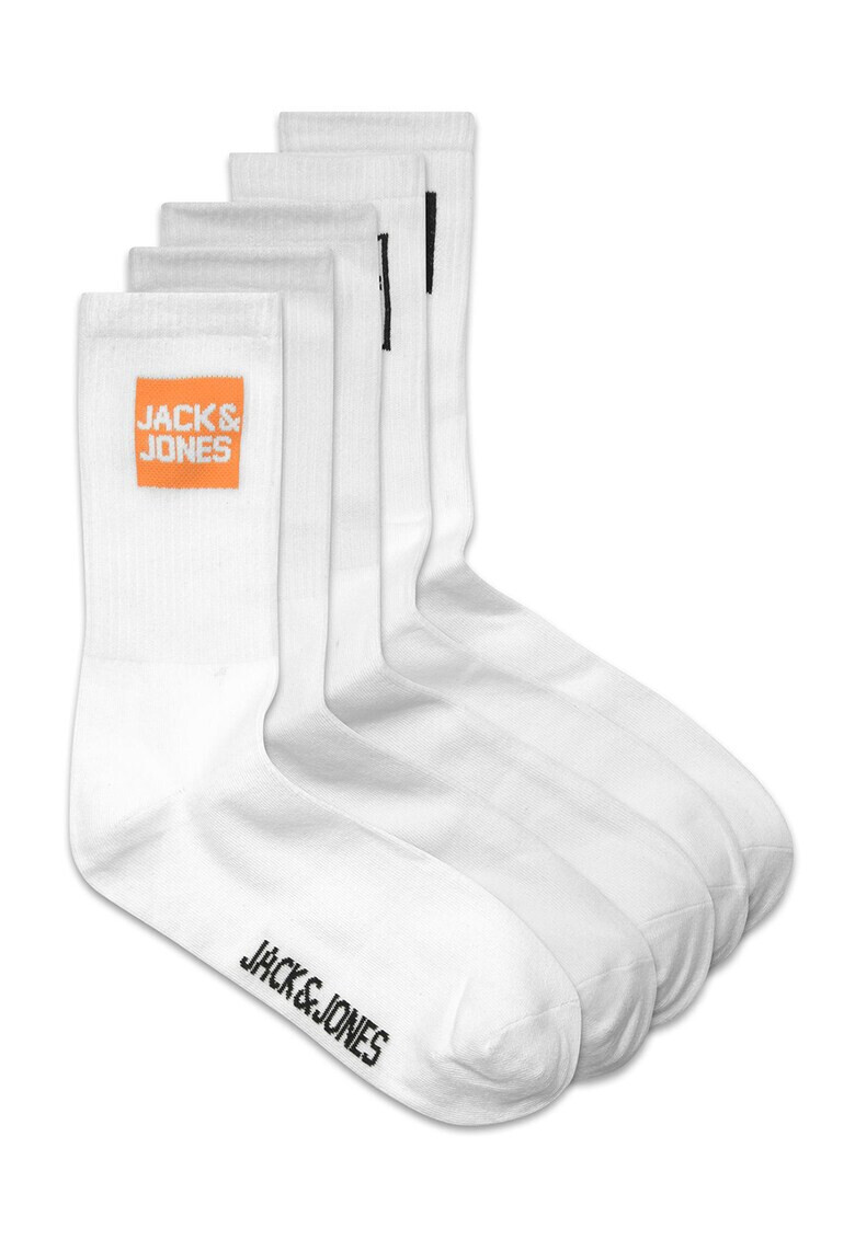 Jack & Jones Дълги чорапи с лого - 5 чифта - Pepit.bg