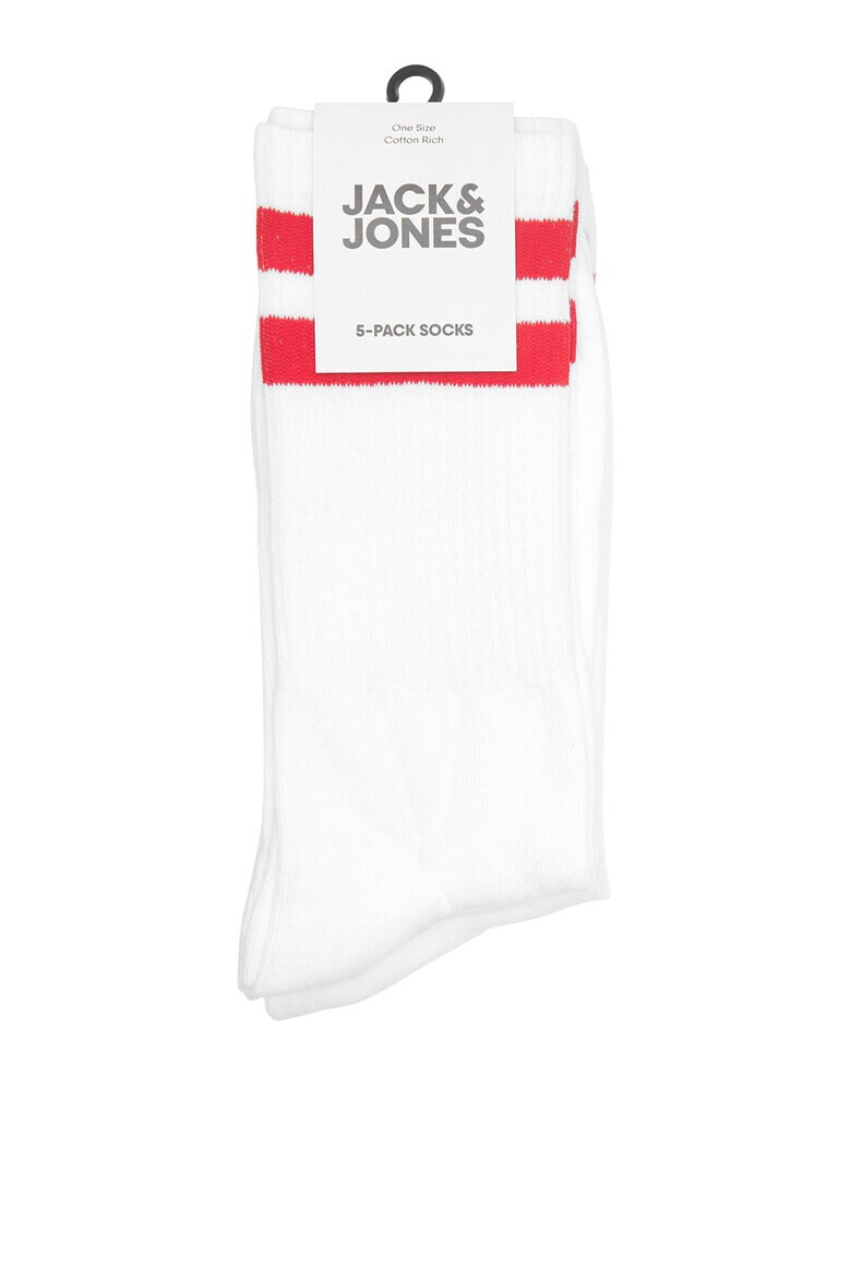 Jack & Jones Дълги чорапи с лого - 5 чифта - Pepit.bg