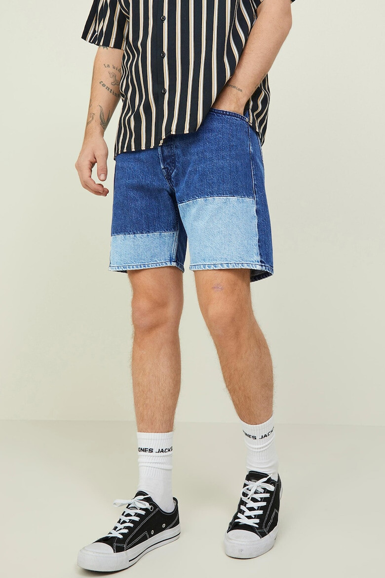 Jack & Jones Дънков къс панталон с контрасти - Pepit.bg