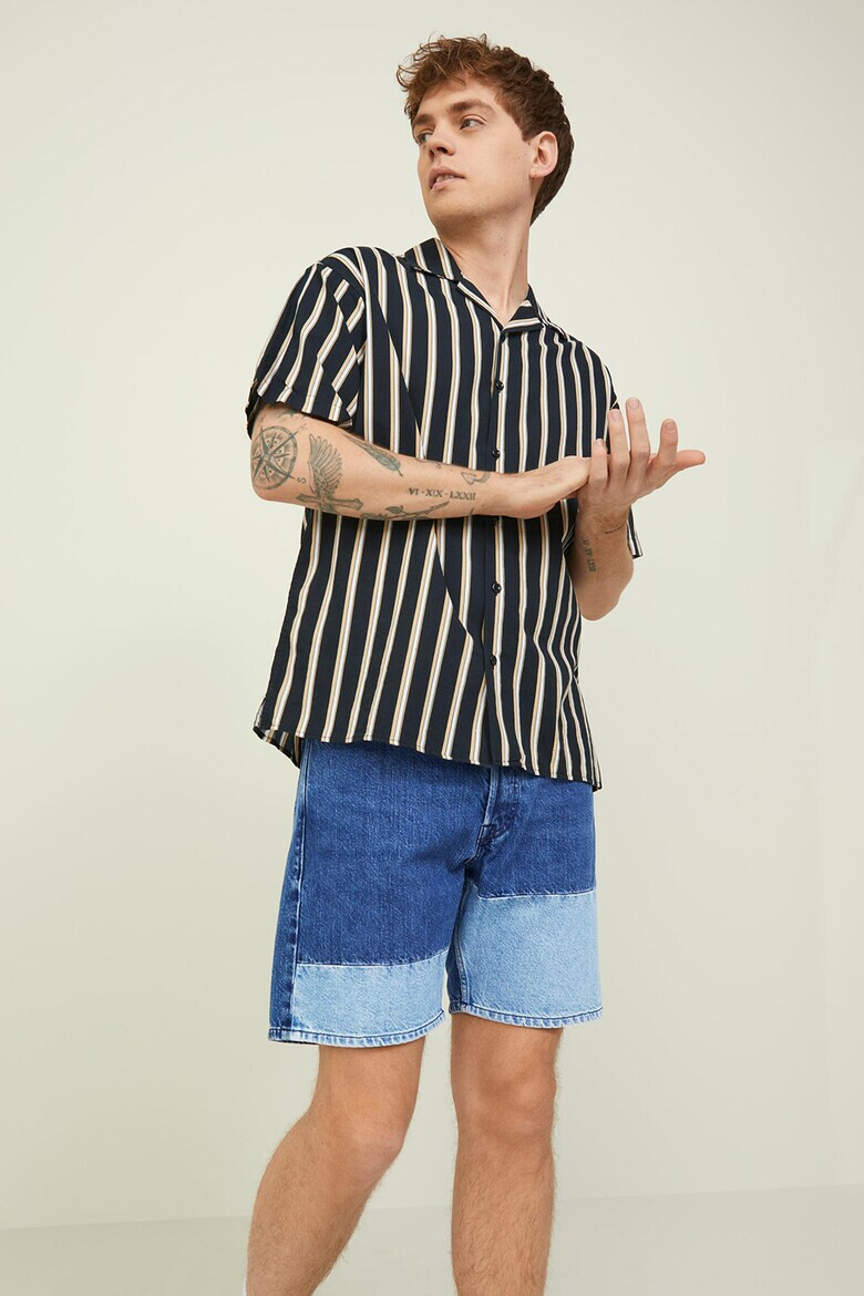 Jack & Jones Дънков къс панталон с контрасти - Pepit.bg