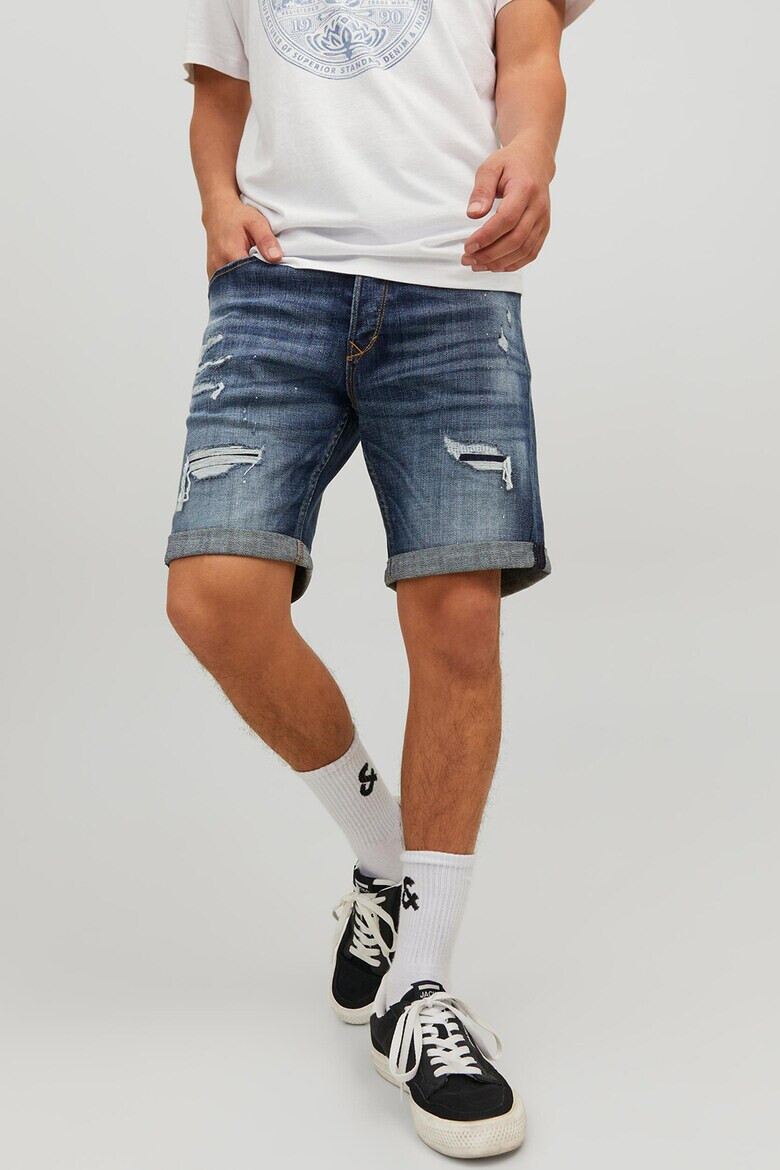 Jack & Jones Дънково бермуди с 5 джоба - Pepit.bg
