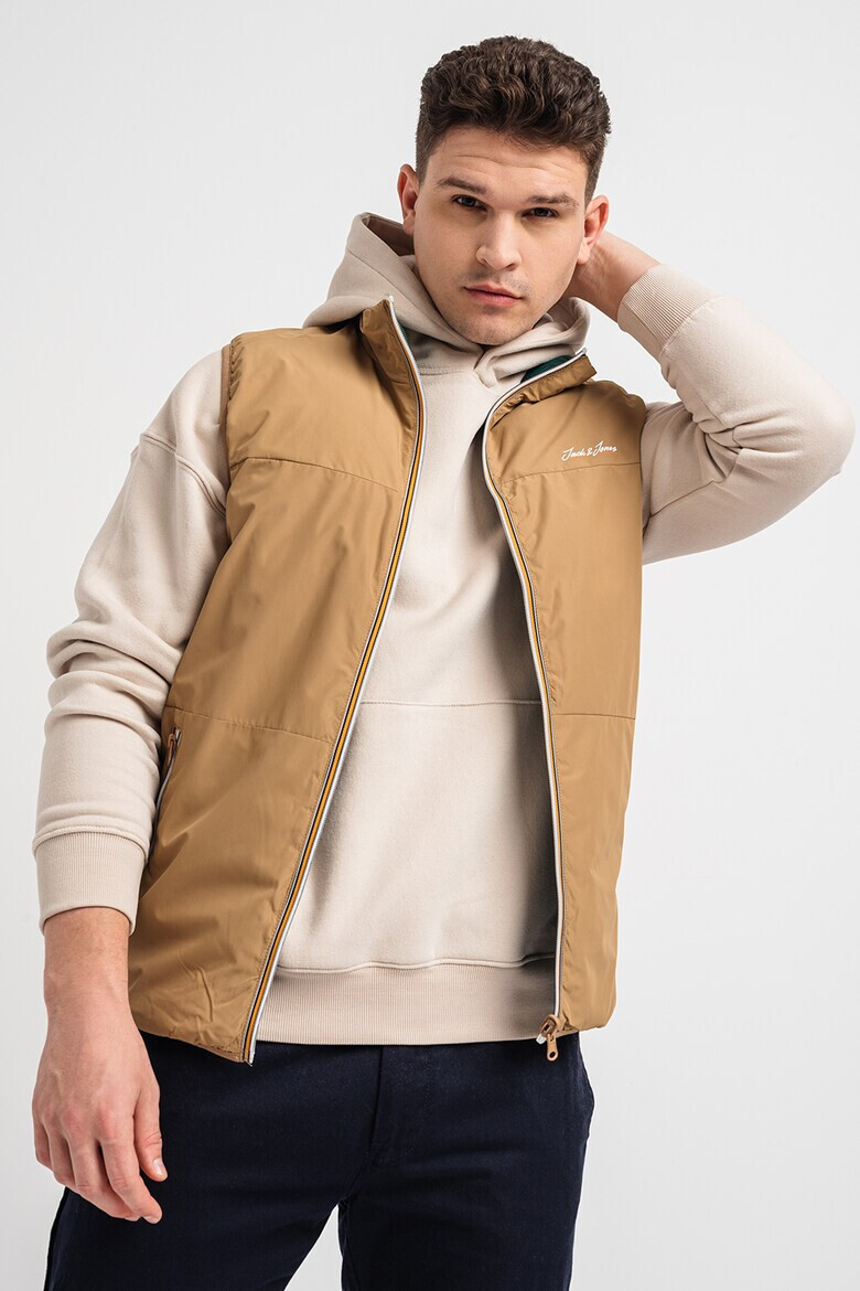 Jack & Jones Двулицев елек Paul с цип - Pepit.bg