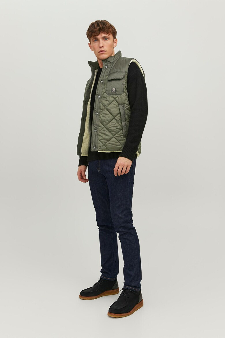 Jack & Jones Двулицев елек с джобове - Pepit.bg