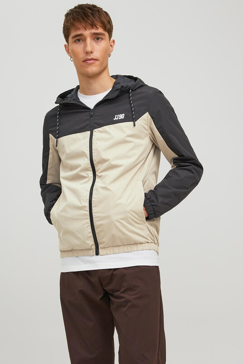 Jack & Jones Олекотено яке Dover с дизайн с цветен блок - Pepit.bg