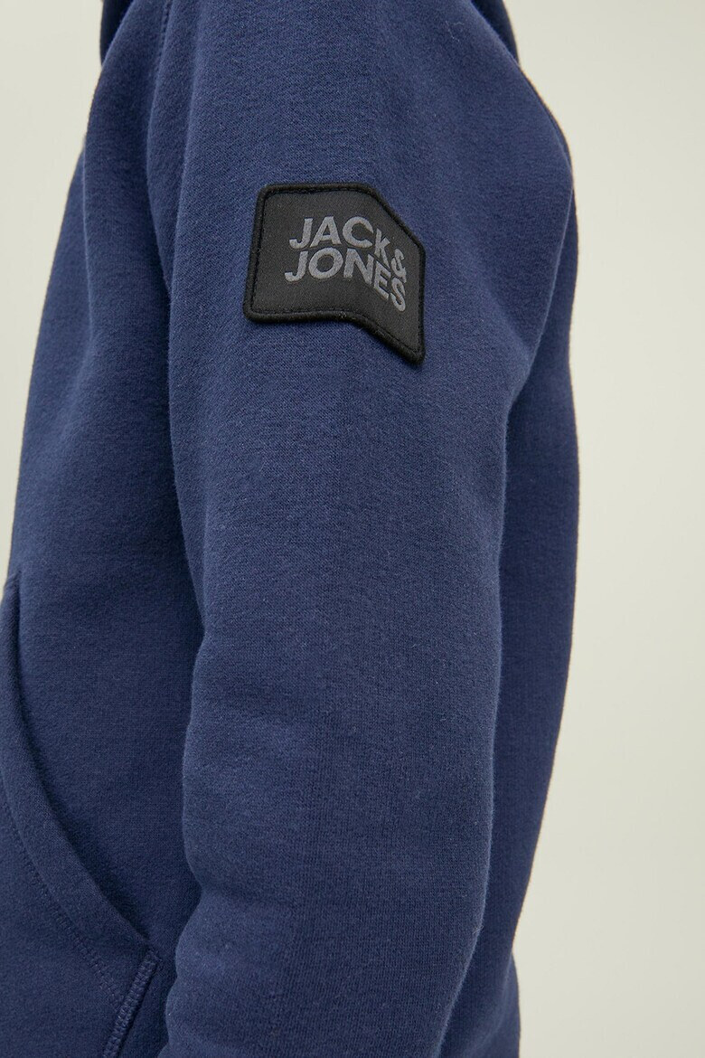 Jack & Jones Худи Classic Waffle с джоб кенгуру - Pepit.bg