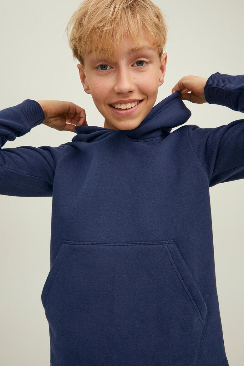 Jack & Jones Худи Classic Waffle с джоб кенгуру - Pepit.bg