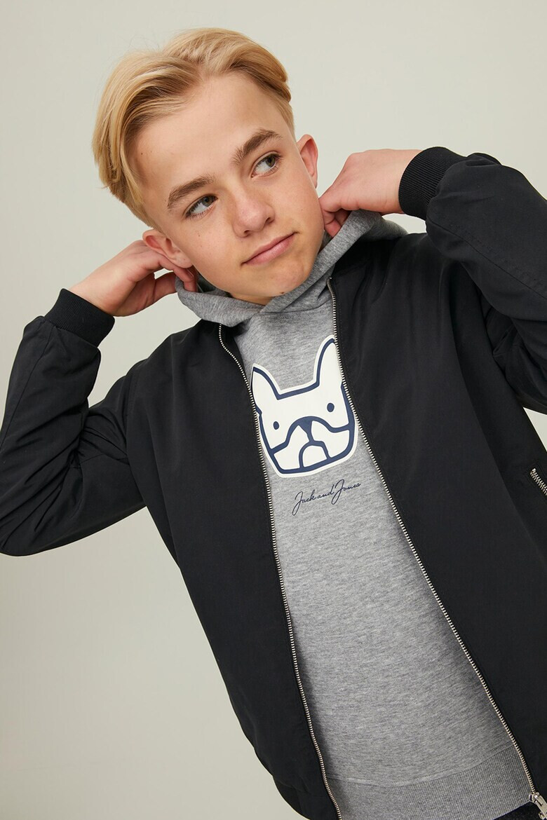 Jack & Jones Худи Comrade с шарка на булдог - Pepit.bg